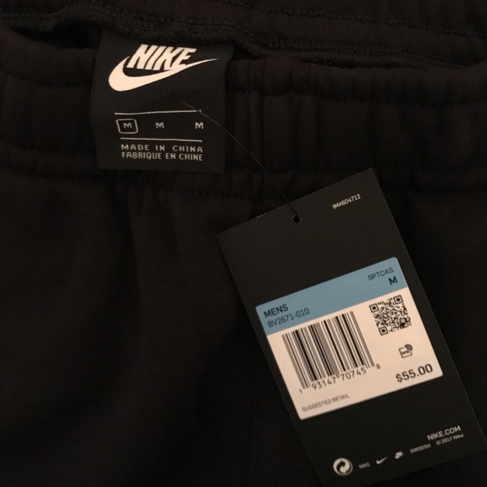 Nike Men’s Black Sweatpants Standard Fit